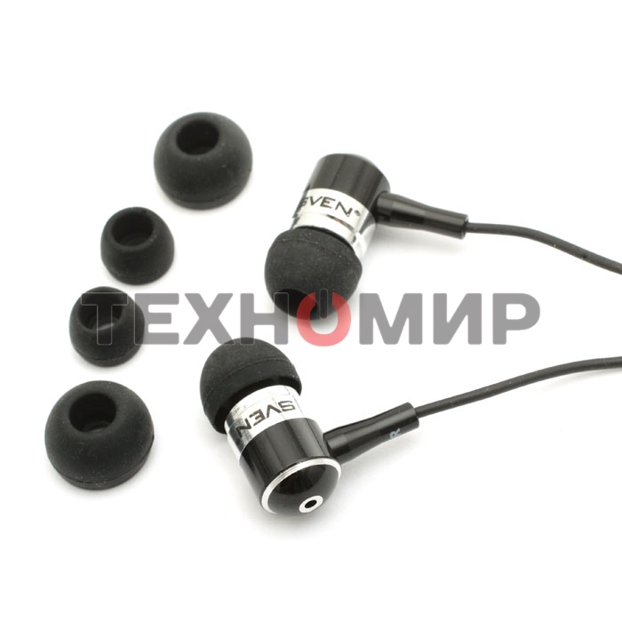 Наушники проводные внутриканальные SVEN E-10 BK (черный)