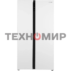 Холодильник Hyundai CS5003F белое двухкамерный 331/165л морозилка сбоку, Total No Frost, Side by Side