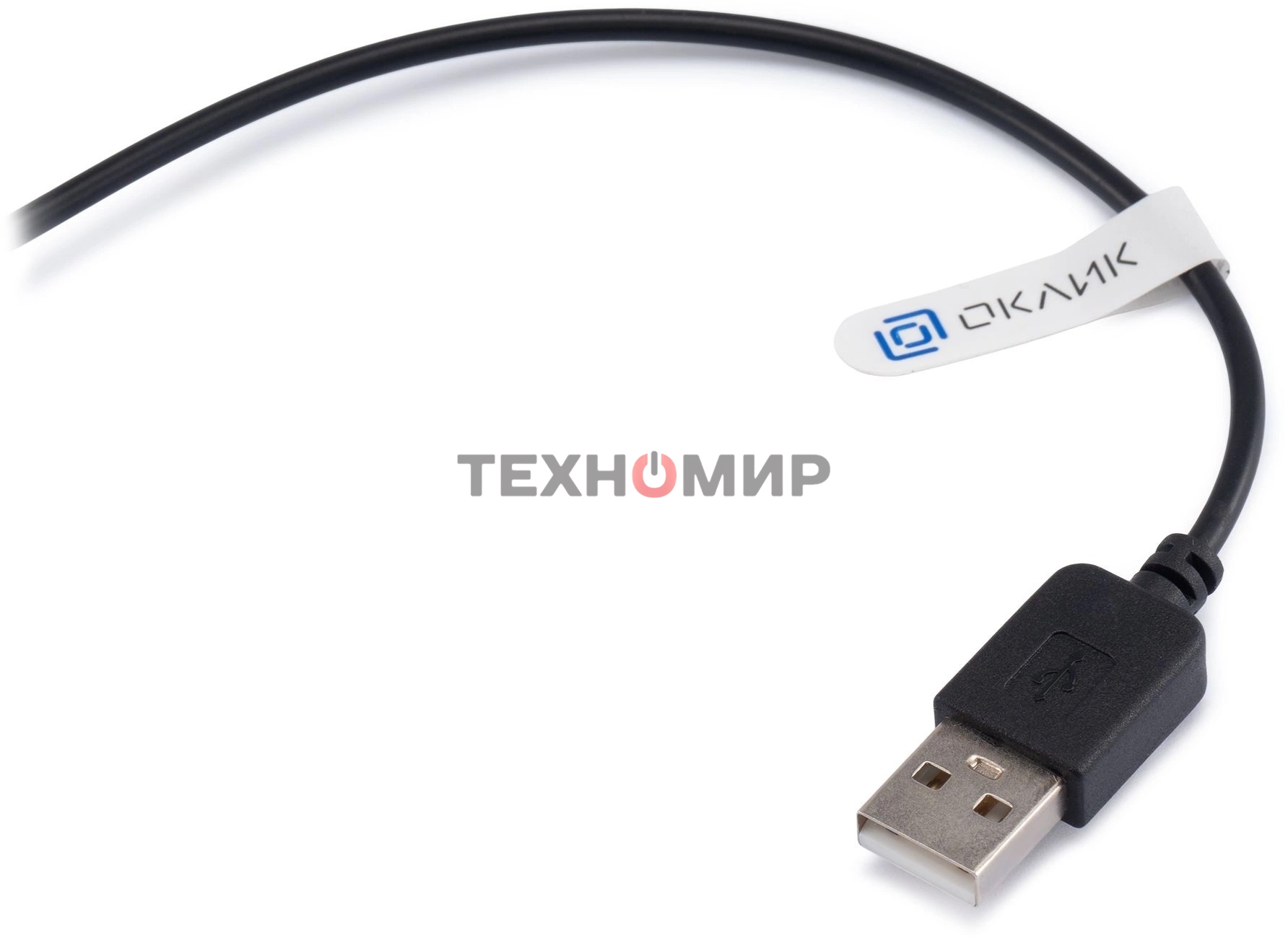 Наушники с микрофоном Oklick HS-M400 черный 1.8м накладные оголовье