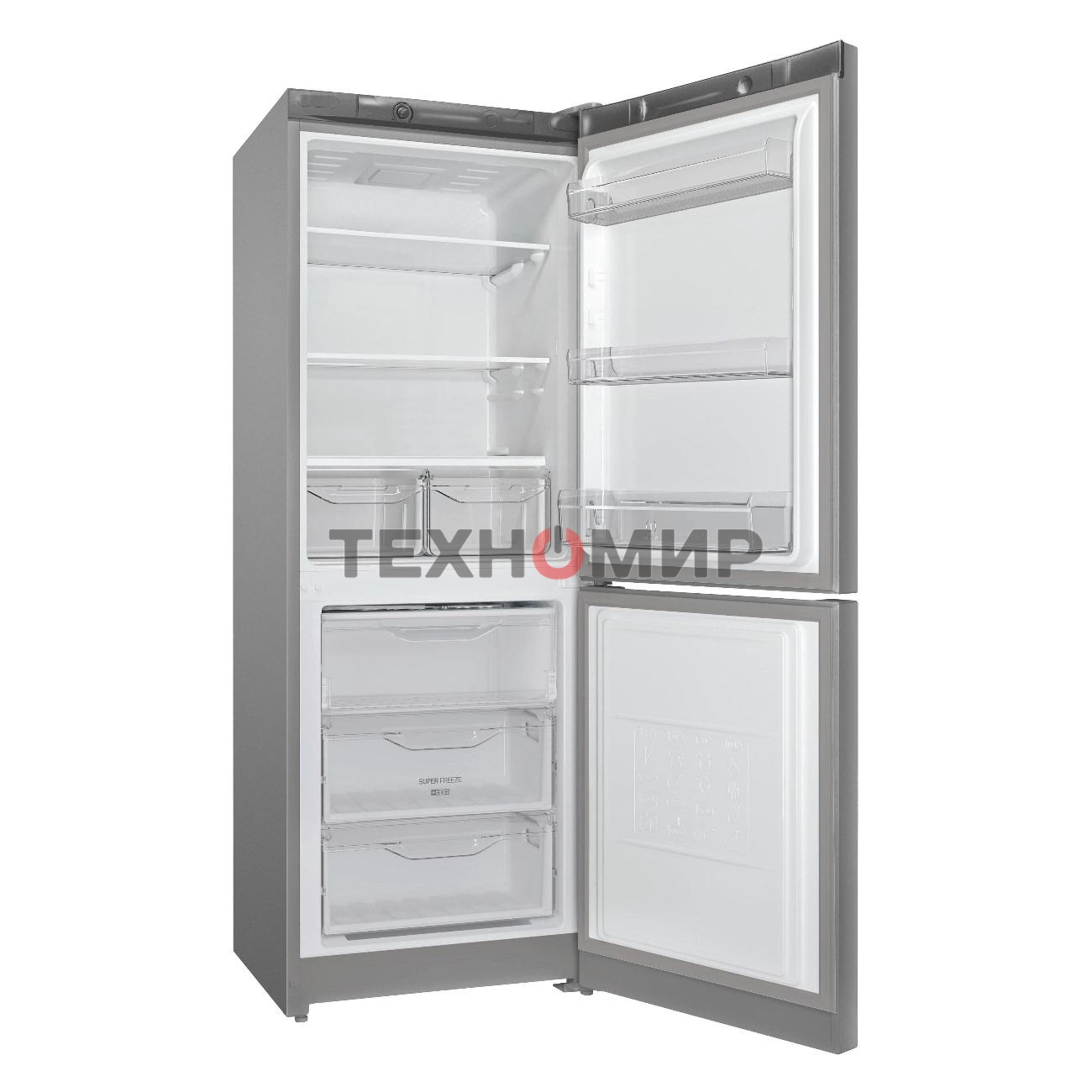 Холодильник Indesit DS 3160 G серый, двухкамерный, 182/87 л., морозилка снизу, капельная система