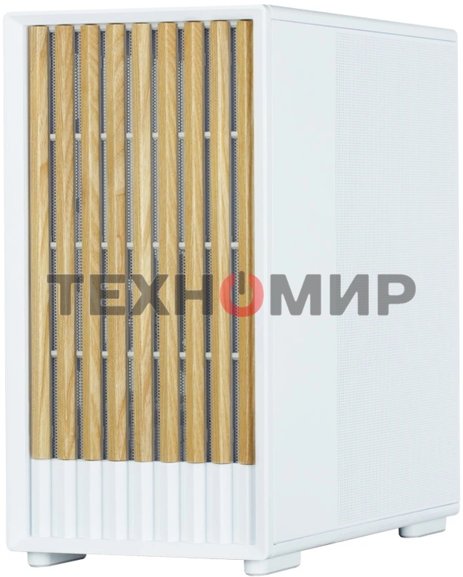 Компьютерный корпус Zalman P10 NAMU, MATX, белый, WINDOW, FRONT COVER WALNUT, 2x3.5