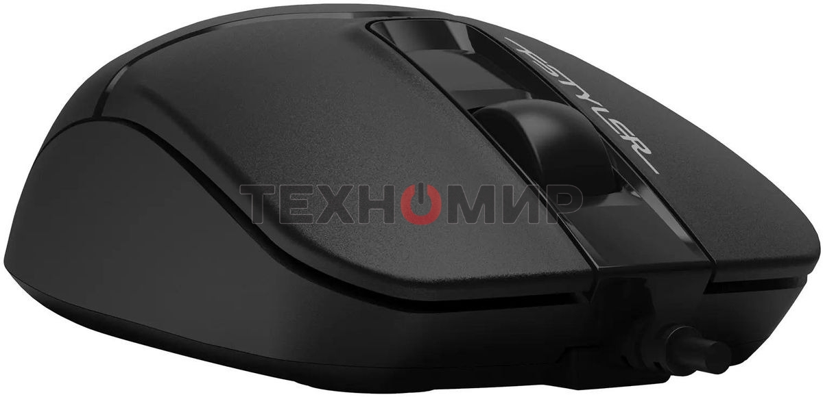 Мышь проводная A4Tech Fstyler FM12S черный, 1200 dpi, USB, кнопки - 3