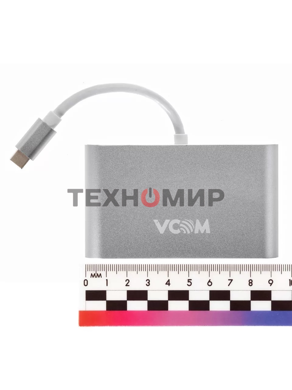 Кабель-адаптер USB3.1 Type-CM-->HDMI+USB3.0+RJ45+PD charging VCOM