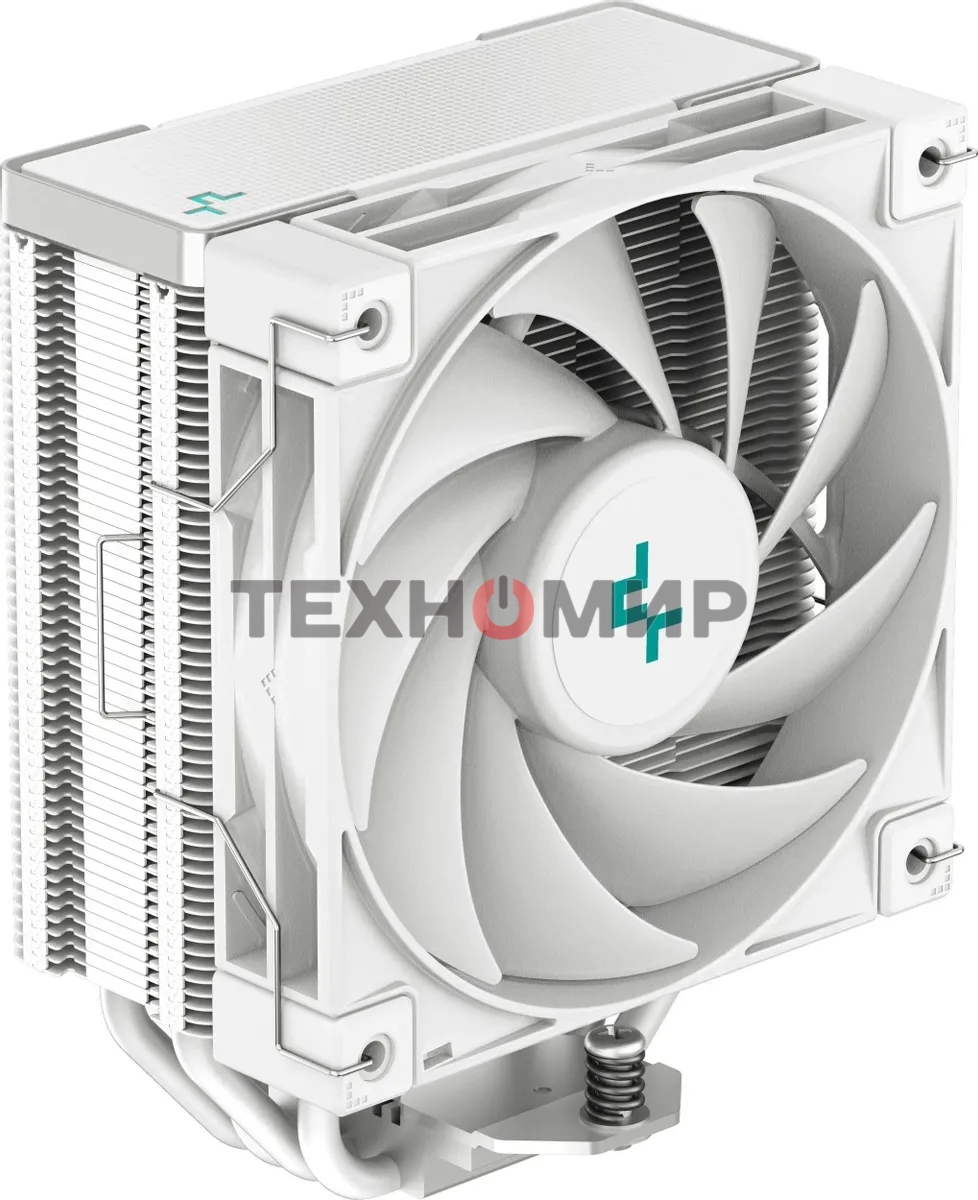 Кулер для процессора DEEPCOOL AK400 WH белый, 120 мм, алюминий/медь, 1850 об/мин, 29 дБ, 4 pin, 220 Вт, 155 мм