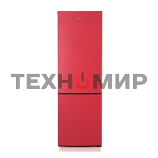 Холодильник Бирюса H6127 красный двухкамерный 245/100л морозилка снизу