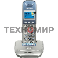 Телефон беспроводной (DECT) Panasonic KX-TG2511RUS (серебристый) АОН, Caller ID,спикерфон на трубке,переход в Эко режим одним нажатием
