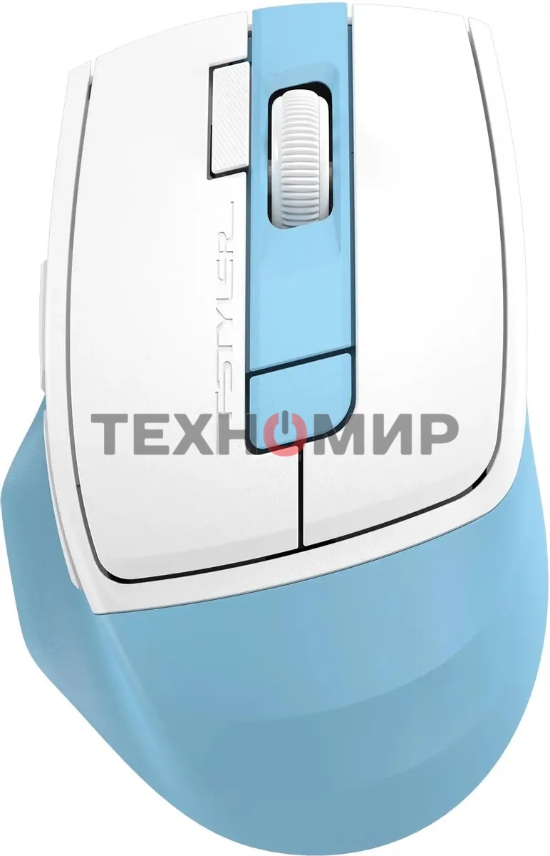 Мышь беспроводная A4Tech Fstyler FG45CS Air2 голубой/белый, 2000 dpi, радиоканал, USB, кнопки - 7