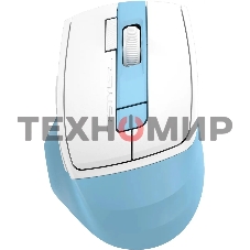 Мышь беспроводная A4Tech Fstyler FG45CS Air2 голубой/белый, 2000 dpi, радиоканал, USB, кнопки - 7