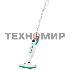Швабра паровая Kitfort КТ-1098 белый/зеленый