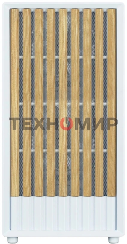 Компьютерный корпус Zalman P10 NAMU, MATX, белый, WINDOW, FRONT COVER WALNUT, 2x3.5