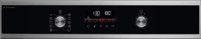 Духовой шкаф электрический Electrolux с конвекцией, приготовление на пару, объем 72 л, 10 режимов, автопрограммы, очистка пиролитическая, 3 стекла в дверце, направляющие проволочные + телескопические (1 уровень)