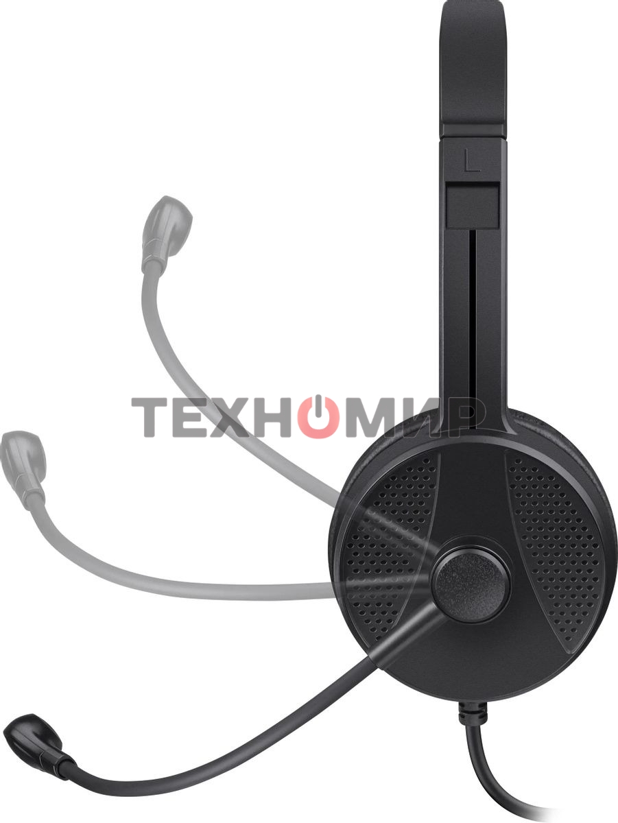 Гарнитура проводная Defender Tune 160 (черный, провод 1.8 м)