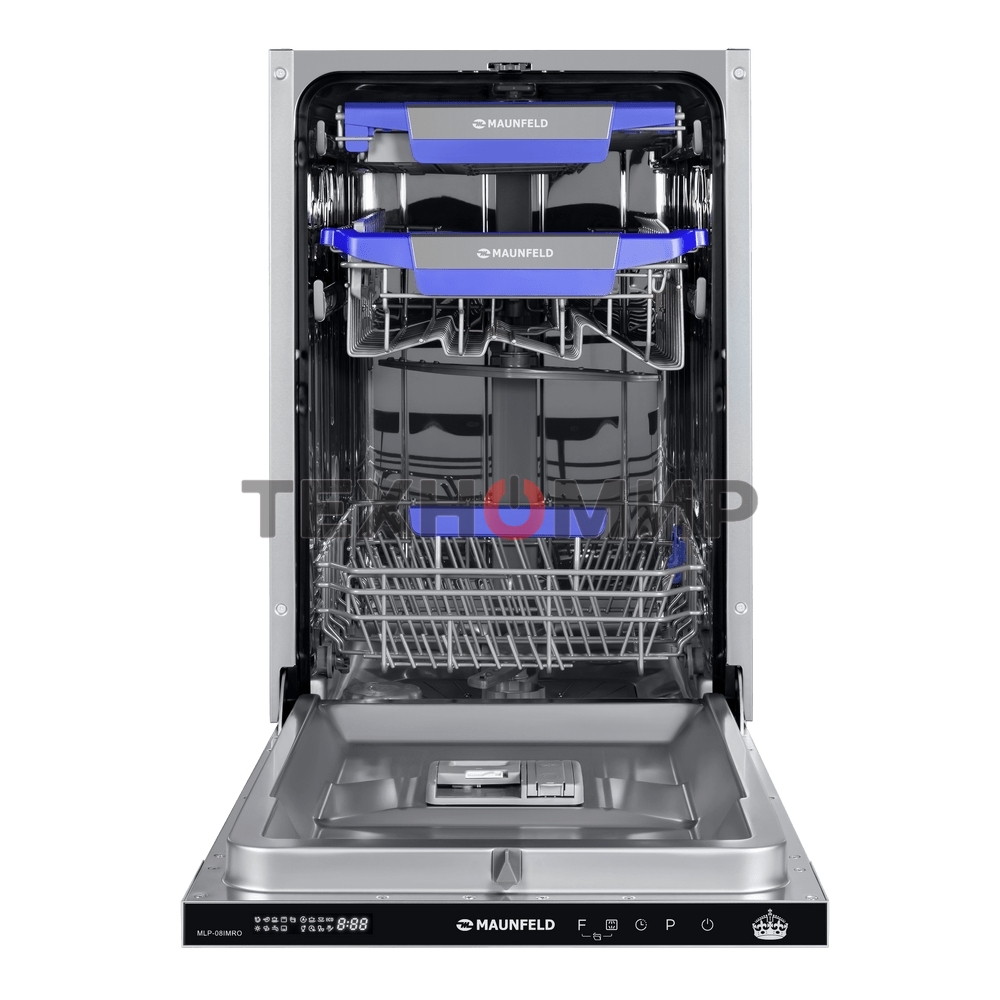 Встраиваемая посудомоечная машина Maunfeld MLP-08PRO, серебристый, 44.8 см, 10 компл., 47 дБ, класс A++