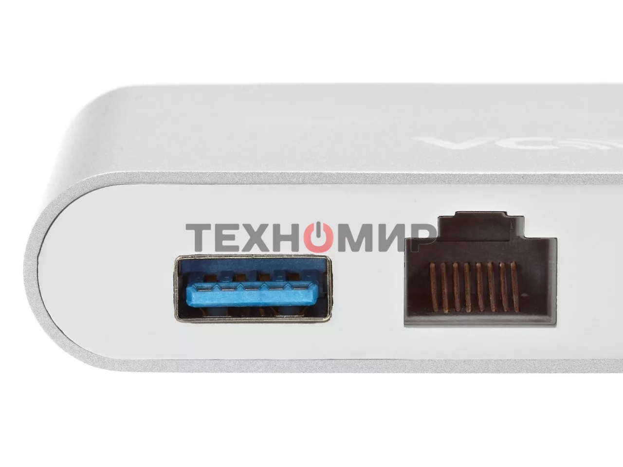Кабель-адаптер USB3.1 Type-CM-->HDMI+USB3.0+RJ45+PD charging VCOM