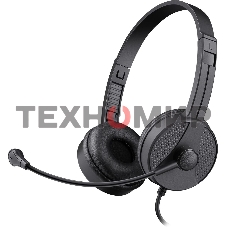 Гарнитура проводная Defender Tune 160 (черный, провод 1.8 м)