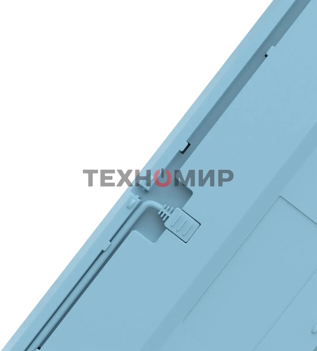 Клавиатура проводная A4Tech Fstyler FS300 (FS300 PANDA SNOWBOARDING), USB, белый/синий