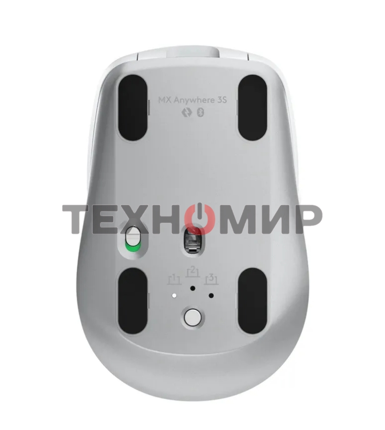 Мышь беспроводная/проводная Logitech MX Anywhere 3S серый, 8000 dpi, радиоканал, Bluetooth, USB, кнопки - 6