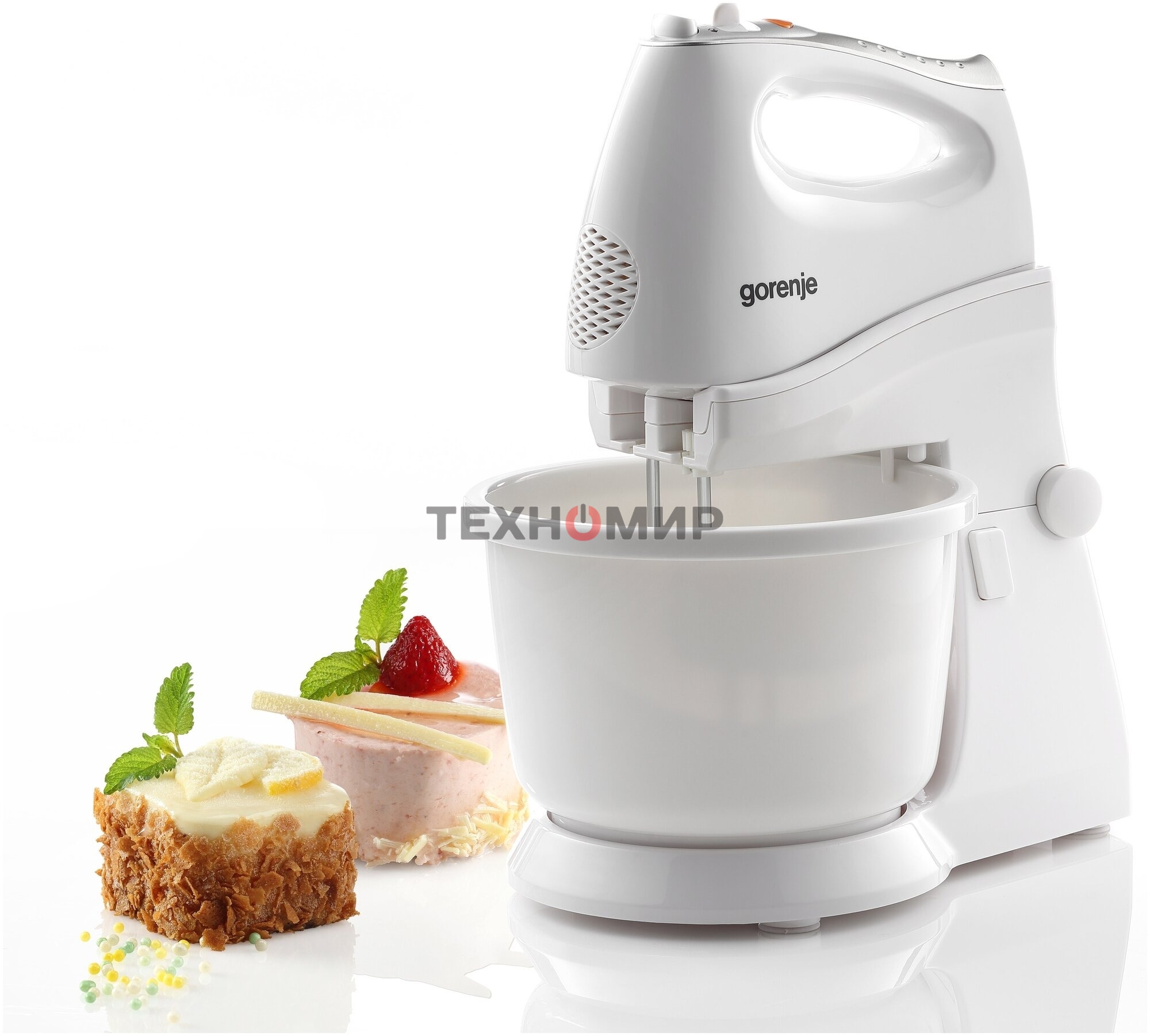 Миксер Gorenje M450WS, 450 Вт,, 5 скоростей, белый