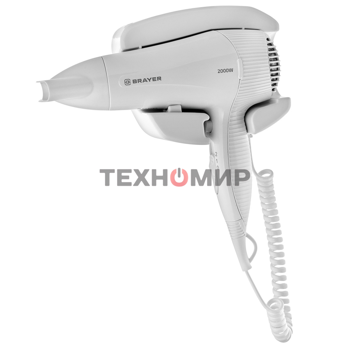 Фен BRAYER BR3021 белый, 2000 Вт