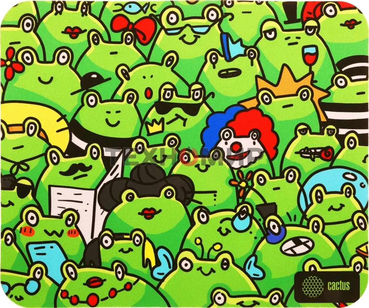 Коврик для мыши Cactus Frogs 300x250x3мм (CS-MPC-D09M)