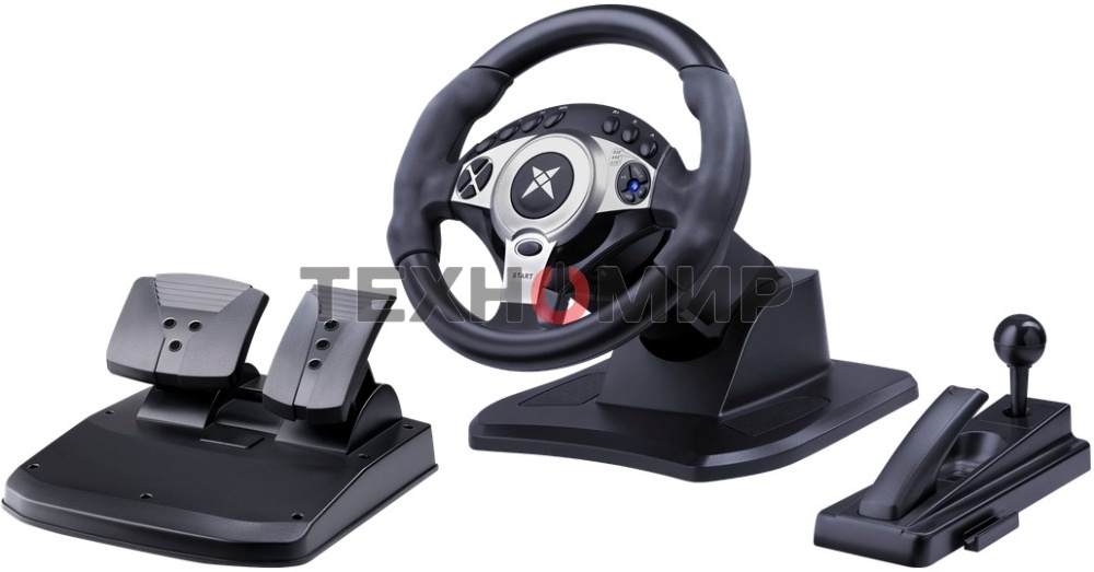 Игровой руль Defender Glazer черный