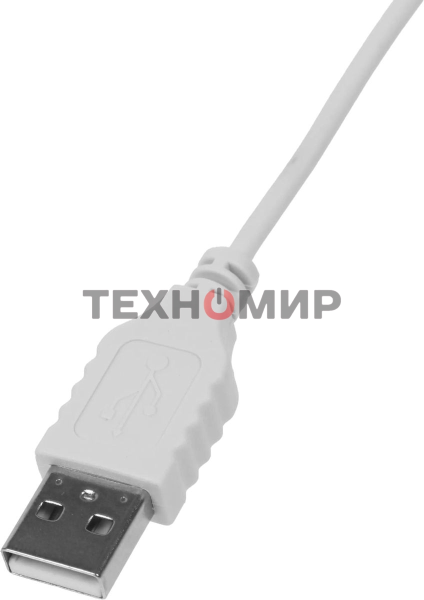 Мышь проводная Logitech B100 белый, 1000 dpi, USB, кнопки - 3