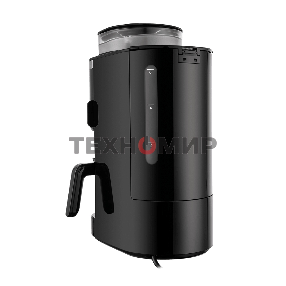 Кофеварка капельная Maunfeld MF-731BK черный, исп. кофе - зерновой/молотый, 0.83 л, 820 Вт.