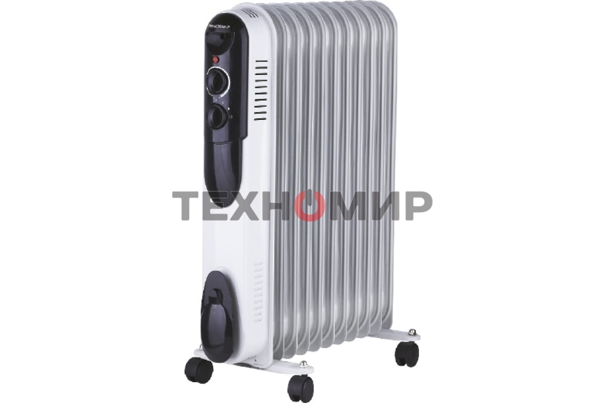 Обогреватель масляный Neoclima NC 9307 белый/черный, 1500 Вт, 15 м2, термостат 28742
