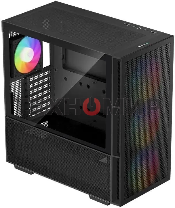 Компьютерный корпус DeepCool CH560 черный (R-CH560-BKAPE4-G-1) (ATX, без БП, 2хUSB, с окном)