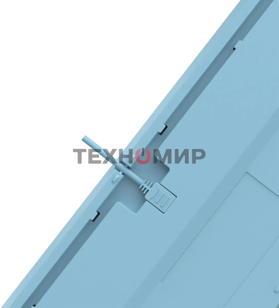 Клавиатура проводная A4Tech Fstyler FS300 (FS300 PANDA SNOWBOARDING), USB, белый/синий