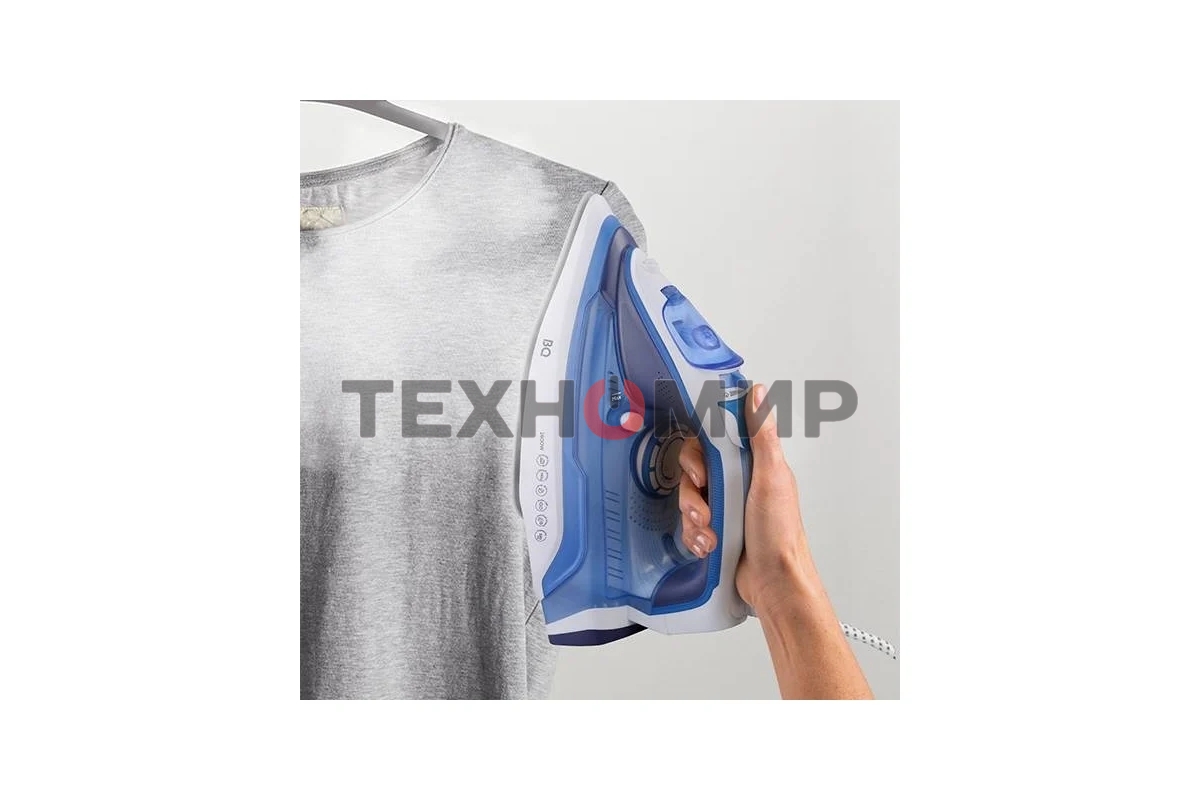Утюг BQ SI1002 белый/синий, 2600 Вт, 30 г/мин, 140 г/мин, 320 мл