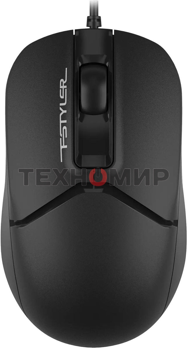 Мышь проводная A4Tech Fstyler FM12S черный, 1200 dpi, USB, кнопки - 3
