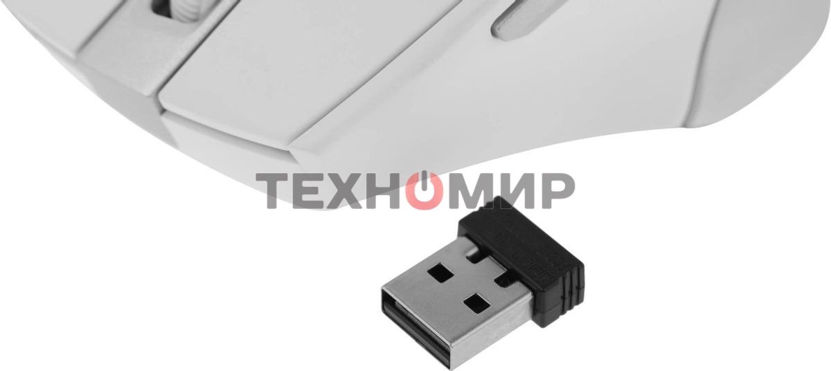 Мышь беспроводная A4Tech Fstyler FG35 серебристый/белый, 2000 dpi, радиоканал, USB, кнопки - 6