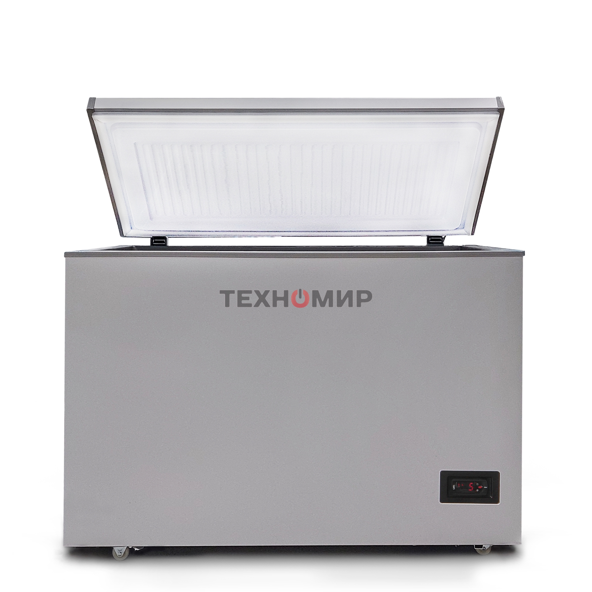 Морозильный ларь Бирюса Б-M240KDN металлик с глухой крышкой