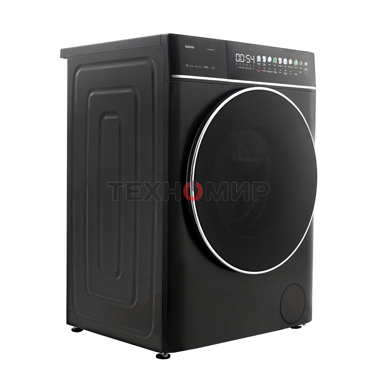 Стиральная машина с сушкой Centek CT-1948 серый, загрузка фронтальная 10 кг, 1400 об/мин, Класс А+++
