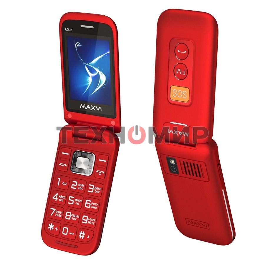 Мобильный телефон Maxvi E5 up красный