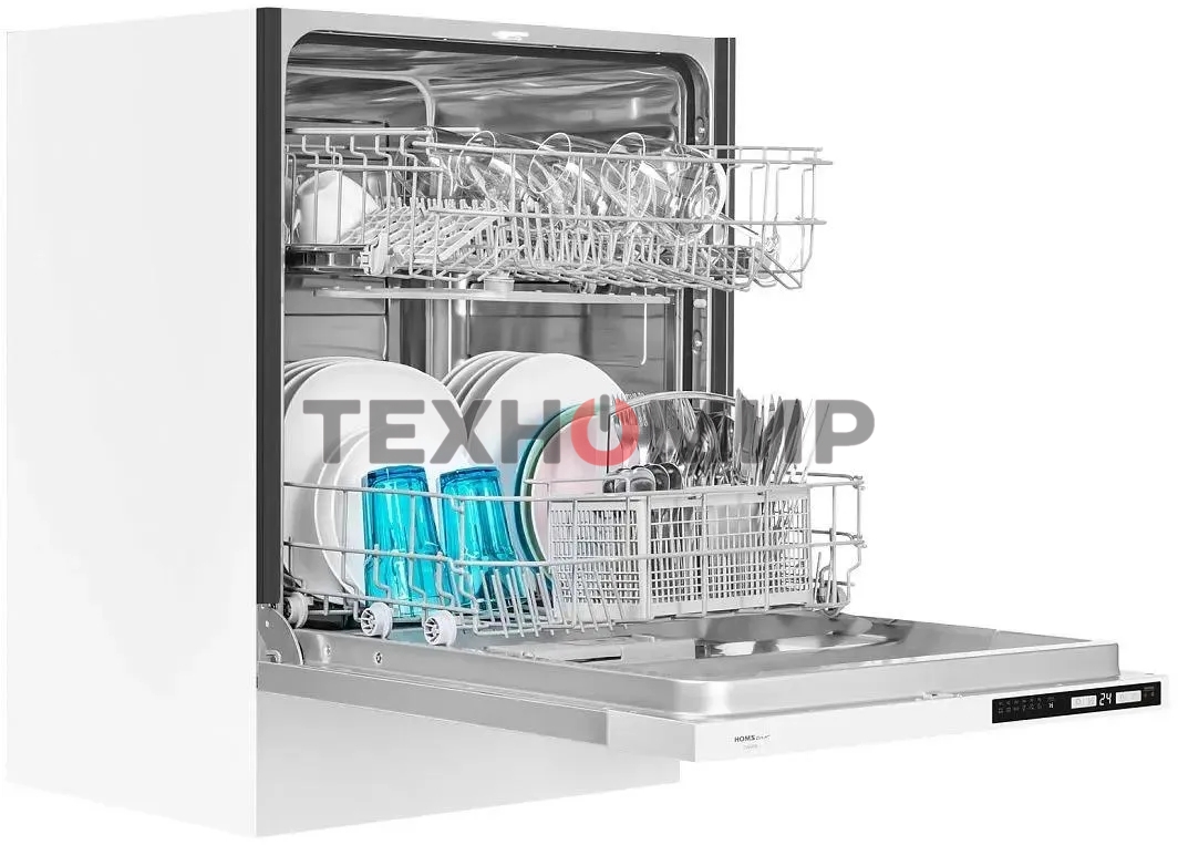 Встраиваемая посудомоечная машина HOMSair DW66M, белый, 59.8 см, 12 компл., 49 дБ, класс A++