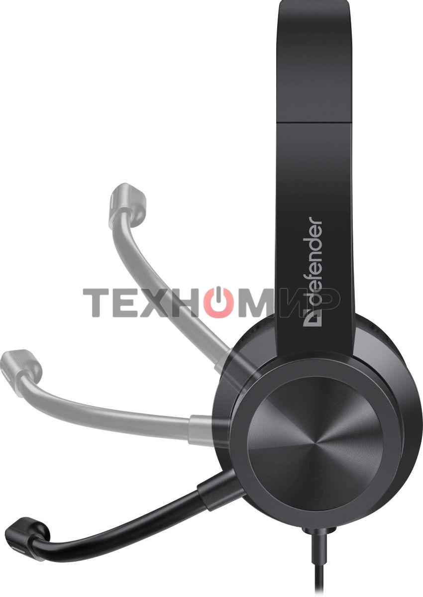 Гарнитура проводная Defender Tune 150 (черная, провод 1.8 м)