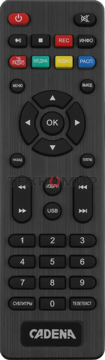 Приставка для цифрового ТВ Cadena CDT-2315SB черный, DVB-T2, DVB-T, HDMI, USB 2.0