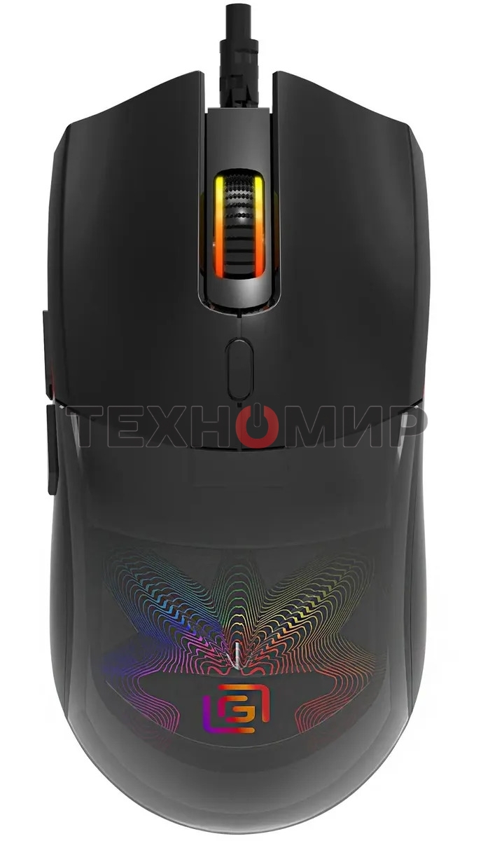 Мышь проводная Oklick 714GM черный, 3200 dpi, USB, кнопки - 7