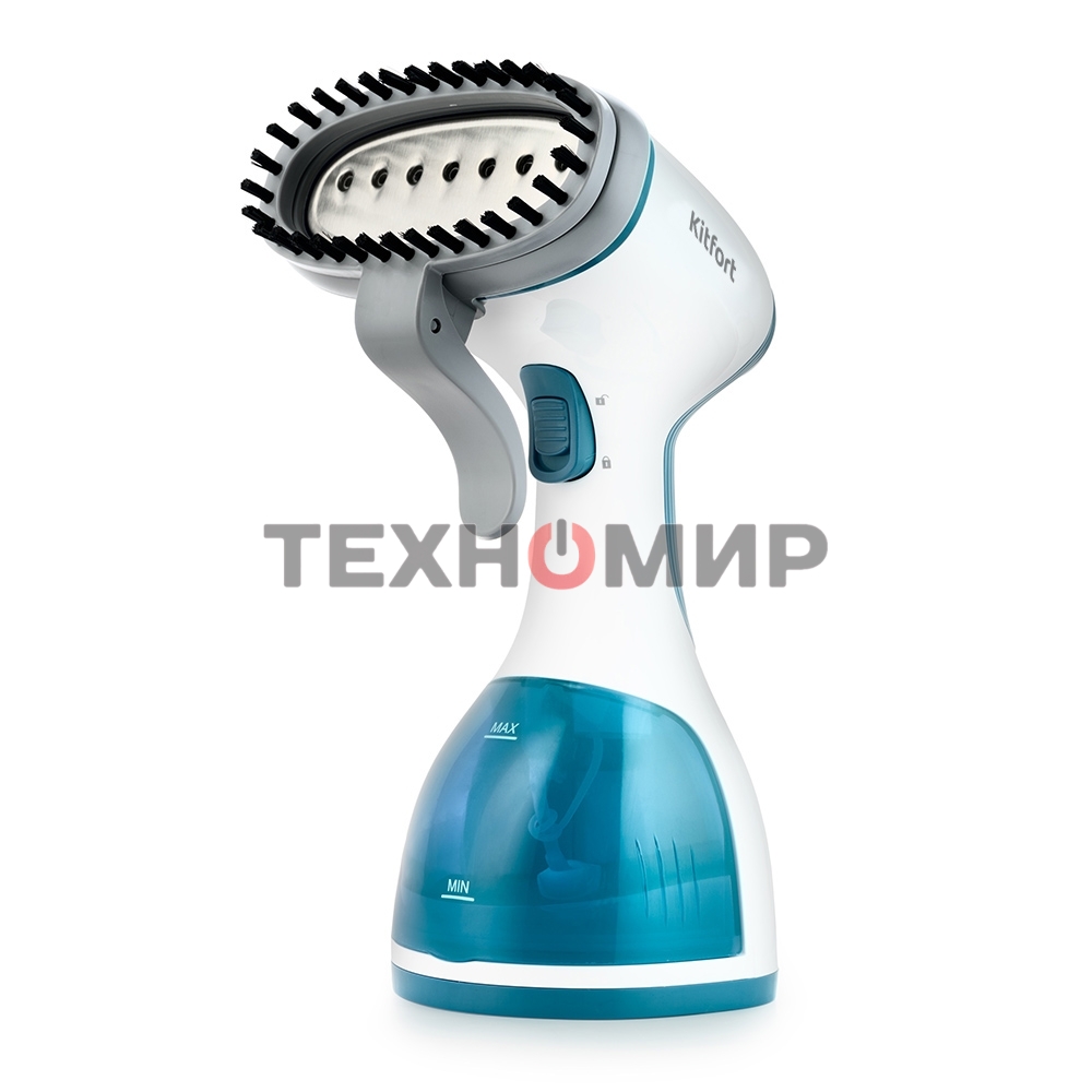Отпариватель Kitfort КТ-916-1 голубой, 1000 Вт, 15 г/мин, 260 мл
