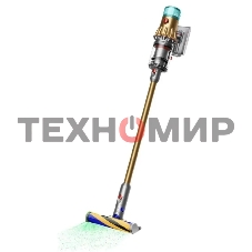 Пылесос вертикальный Dyson SV46 V12 Detect Slim Absolute золотистый/серебристый, питание от аккумулятора, 150 Вт, уборка сухая, пылесборник 0.35 л, работа от АКБ max 60 мин