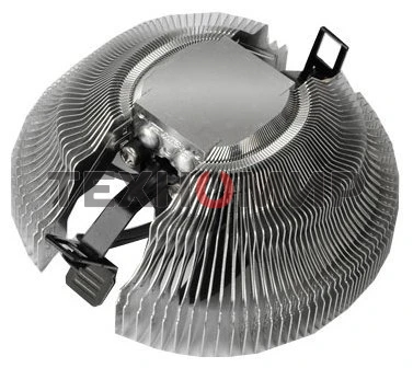 Кулер для процессора PCCooler E80 (65W, 3-pin, 42mm, Al/Cu, -mm, 1x80мм, 29.61CFM, 22dBA, 2000RPM, S: 1851/1700/1200/115X, AM5/AM4, silver, black)