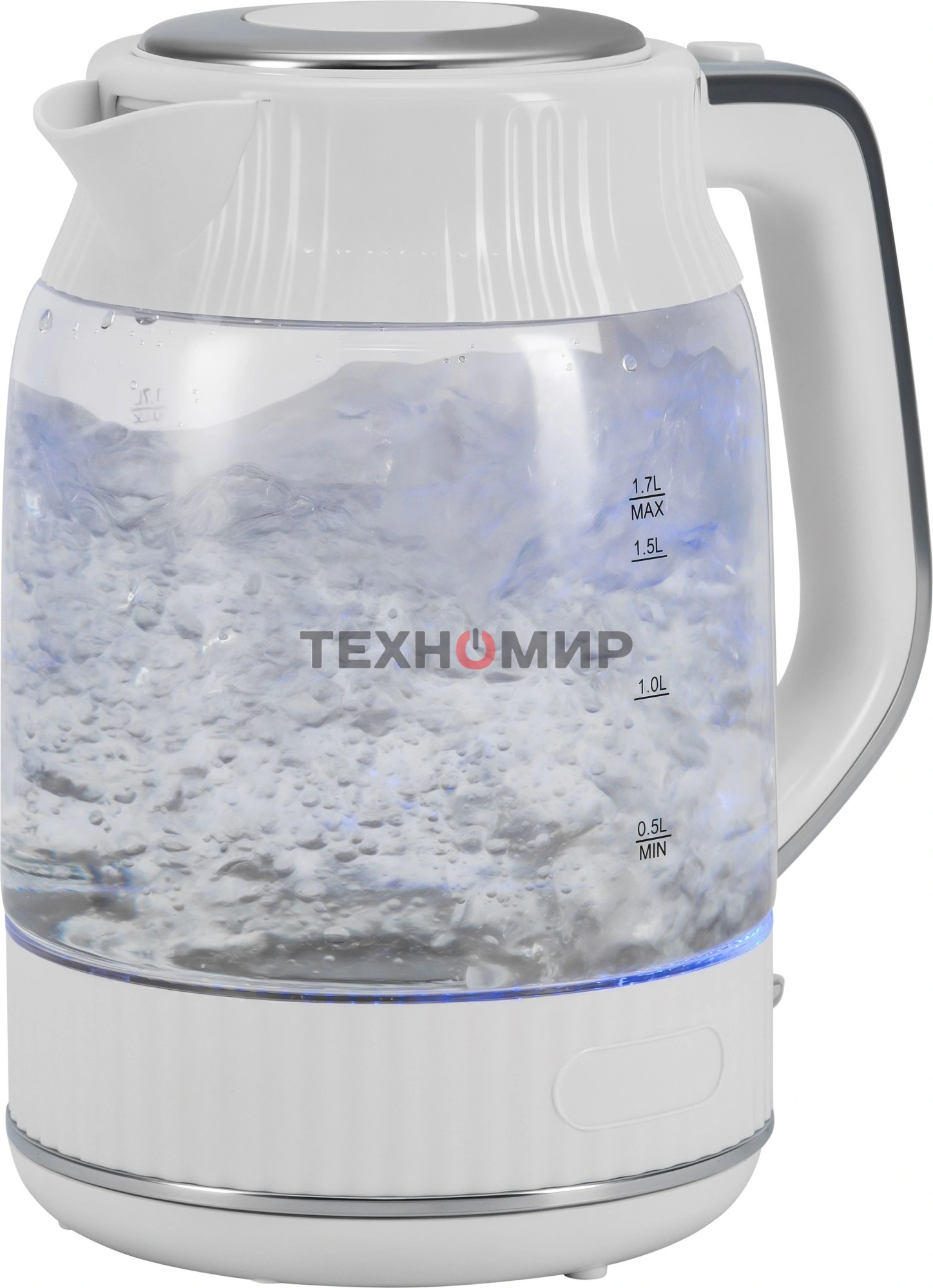 Чайник электрический Vitek VT-WK1059 1.7л. 2200Вт белый корпус: стекло/пластик