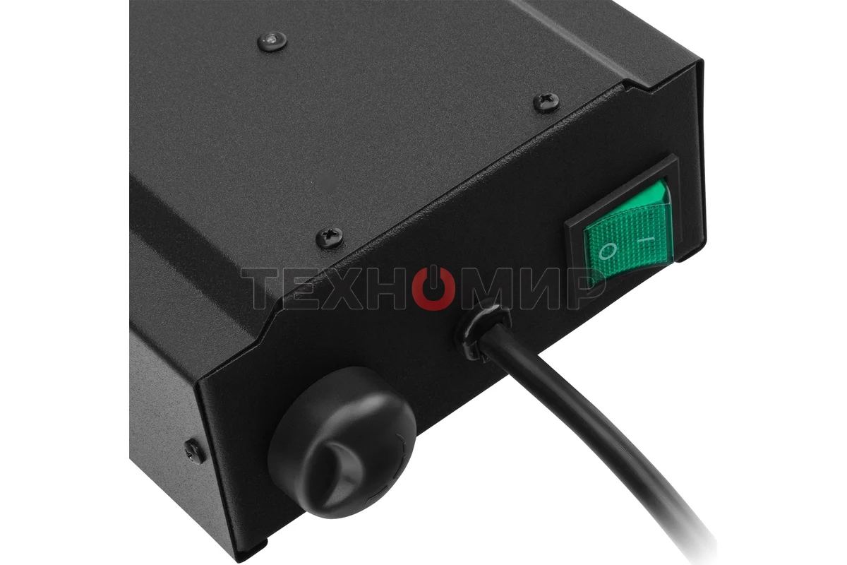 Обогреватель инфракрасный MTX КМИ-2000, черный, кварцевый, 2000 Вт, 20 м2, плавная регулировка мощности