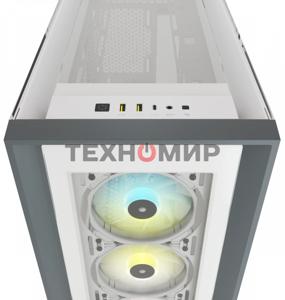 Компьютерный корпус Corsair iCUE 5000X RGb CC-9011213-WW Tempered Glass Mid-Tower Smart Case, White