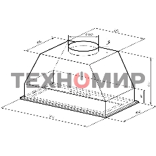 Вытяжка встраиваемая Lex Hyper 600 GS WH Inverter белый управление: сенсорное (1 мотор)