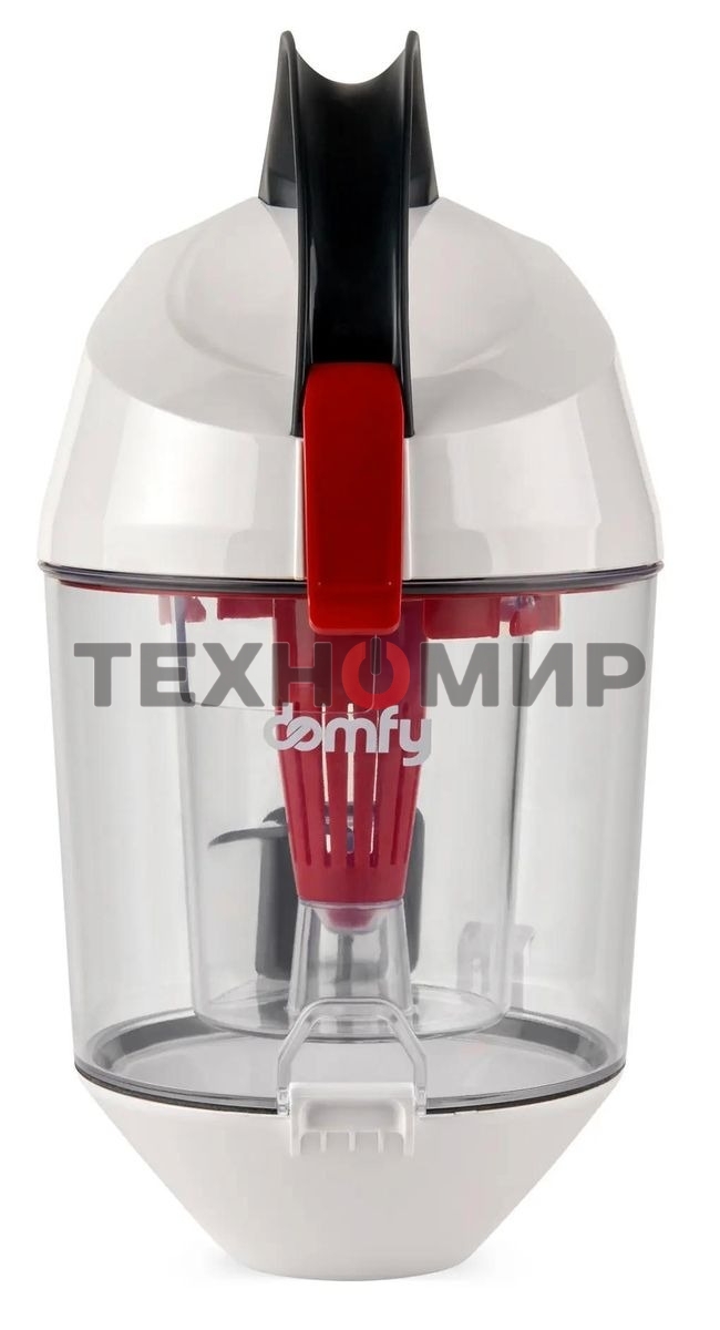 Пылесос Domfy DSC-VC505 белый/красный, 350/2000 Вт, уборка сухая, пылесборник контейнер 2.5 л