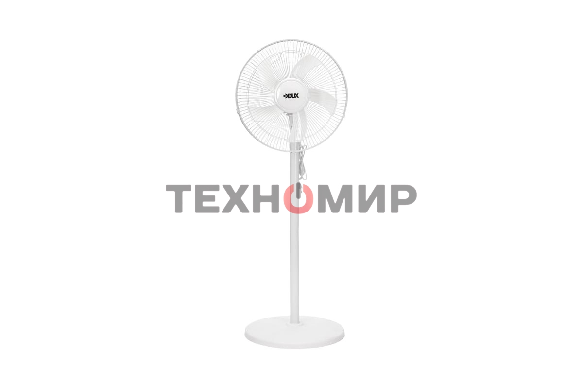 Вентилятор напольный DUX DX-40, 40Вт, 16дюйм, белый 60-0218