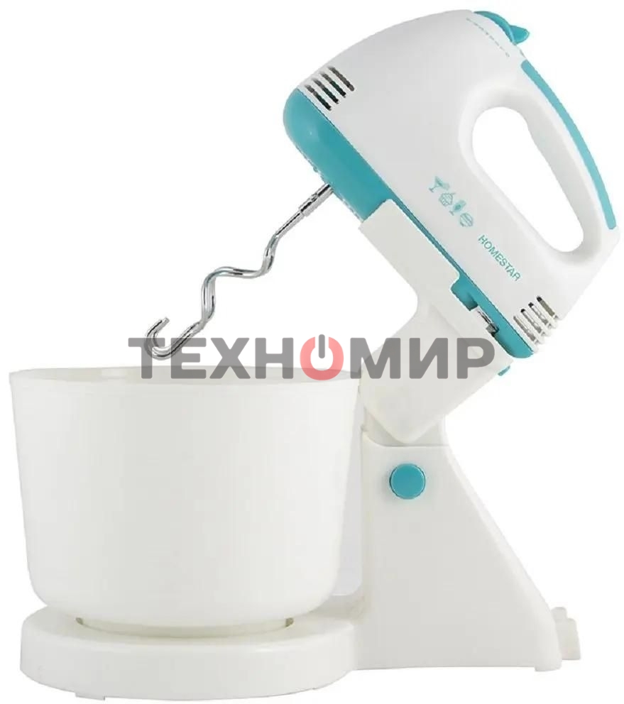 Миксер Homestar HS-2006, 150 Вт, 7 скоростей, чаша 1л (в уп. 6 шт)